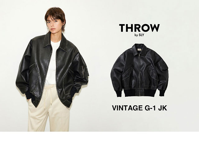 SLYthrow by sly  THROW VINTAGE G-1 JK