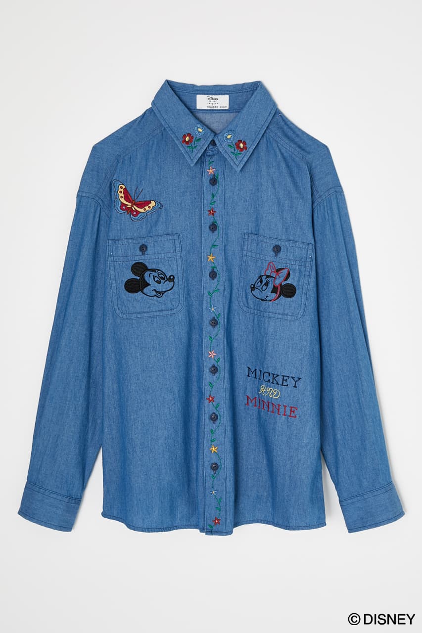 MD MICKEY EMBROIDERY SHIRT