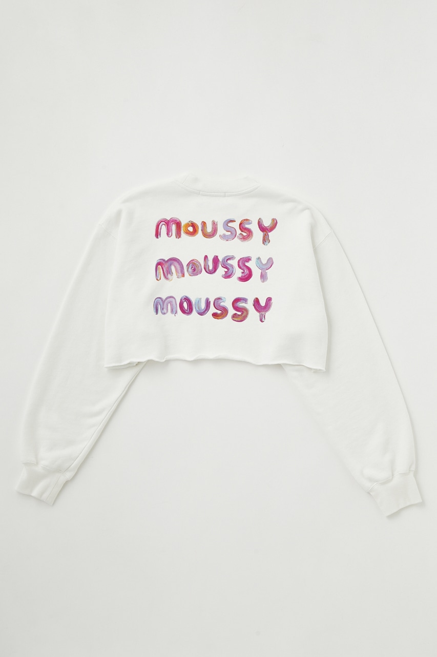 MOUSSY | PU LOGO PRINT CUT OFF プルオーバー (Tシャツ・カットソー