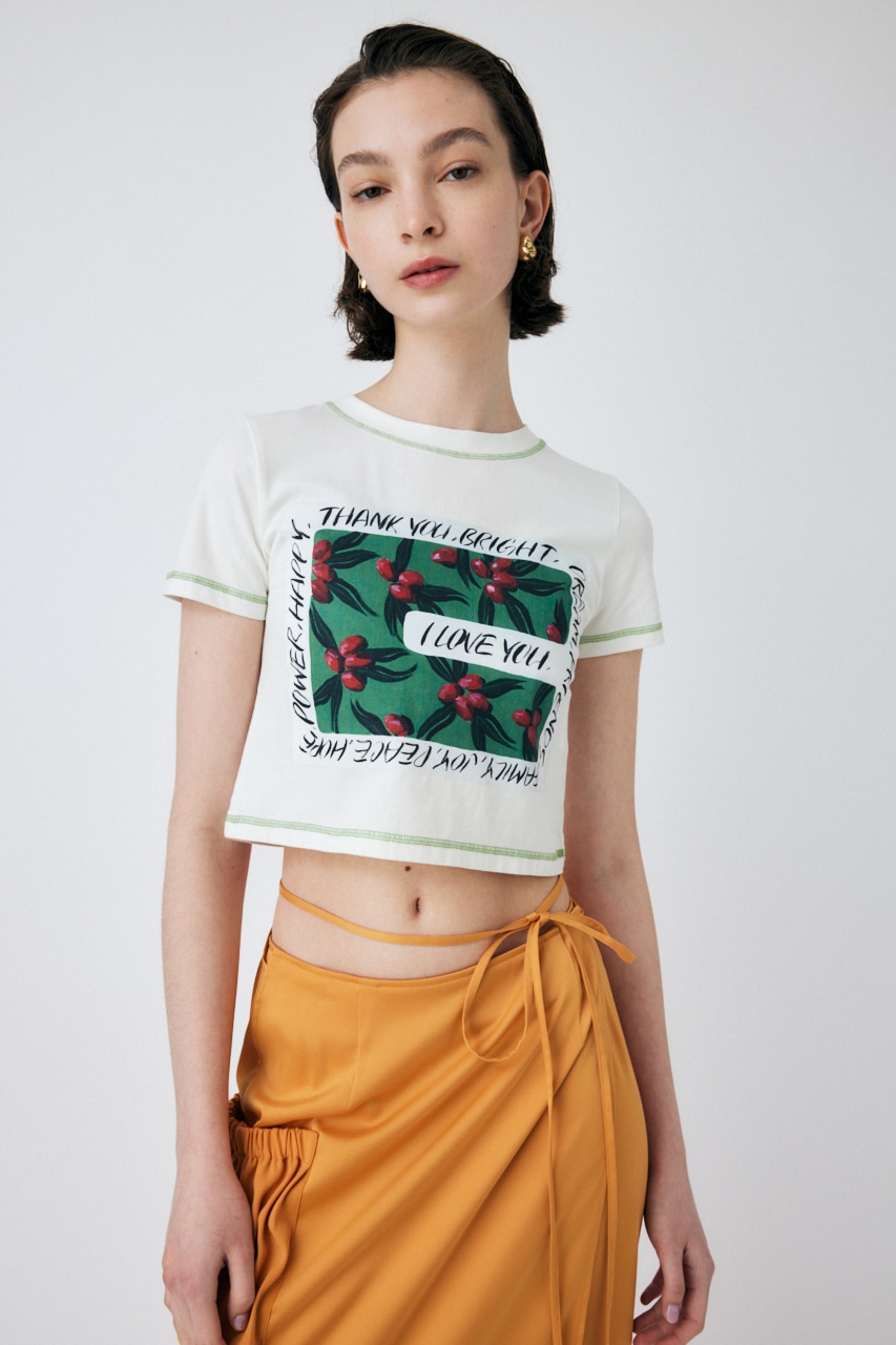 MOUSSY | PU FLOWER TINY Tシャツ (Tシャツ・カットソー(半袖) ) |SHEL