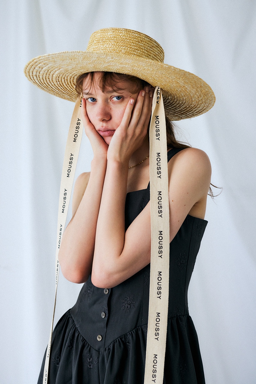 MOUSSY | LETTERING RIBBON BOATER ハット (帽子 ) |SHEL'TTER WEBSTORE