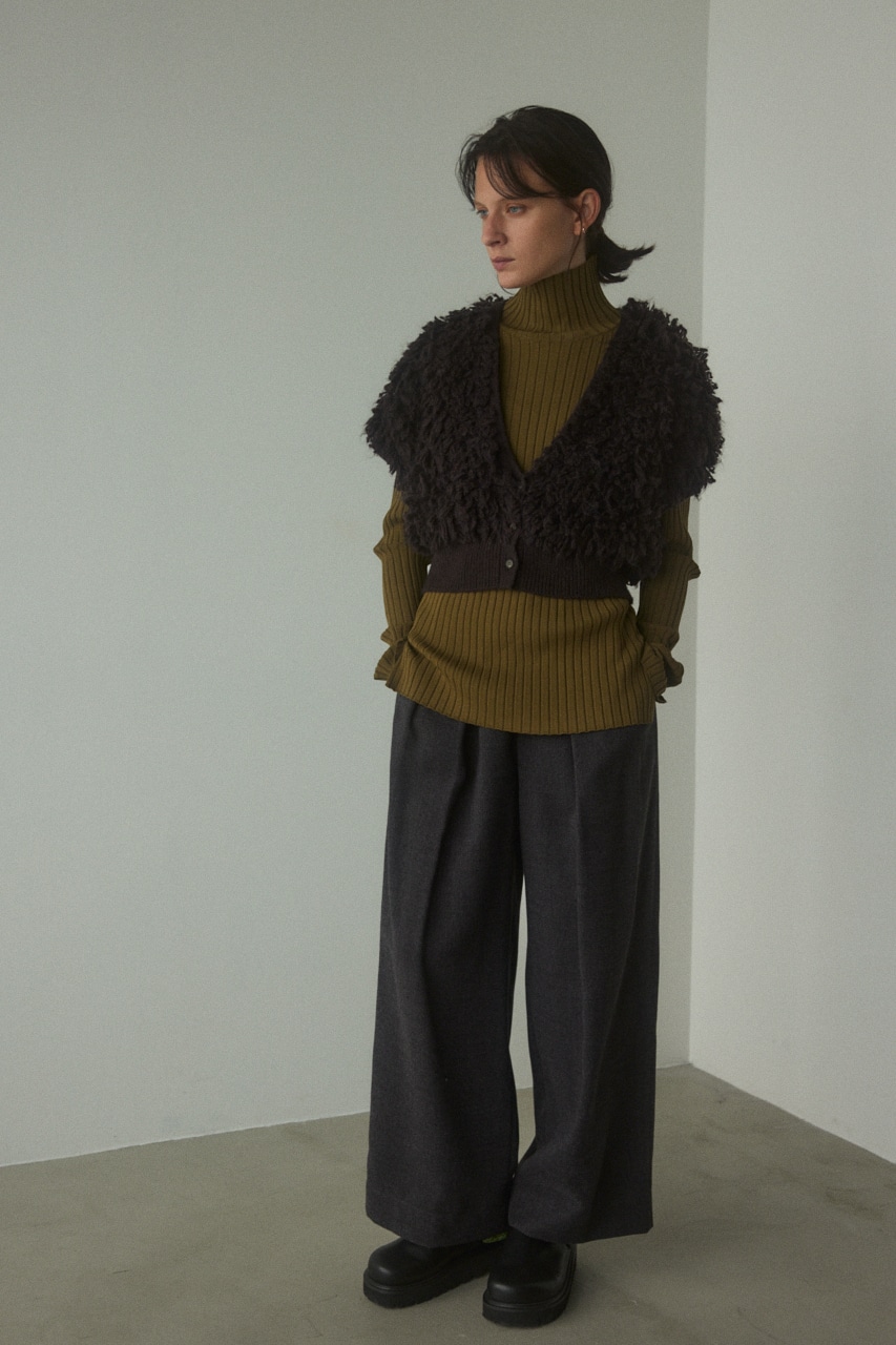 BLACK BY MOUSSY | loope yarn knit vest (ベスト ) |SHEL'TTER WEBSTORE