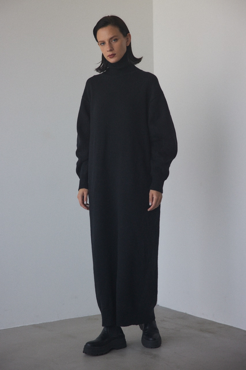 BLACK BY MOUSSY | volume sleeve knit one-piece (ワンピース(ミニ