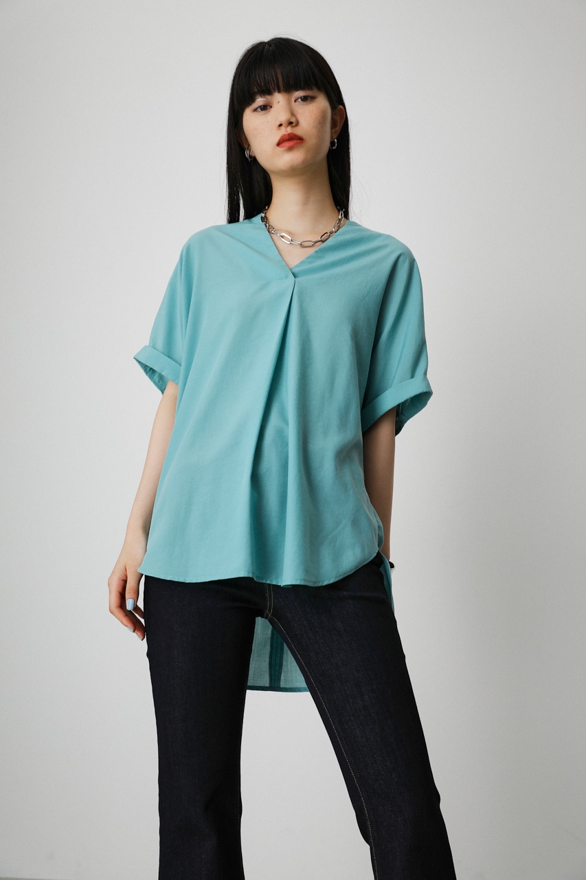 BACK TWIST SKIPPER BLOUSE｜S｜BLK｜シャツ・ブラウス｜バロックジャパンリミテッド 公式通販サイト SHEL'TTER  WEB STORE(シェルターウェブストア)