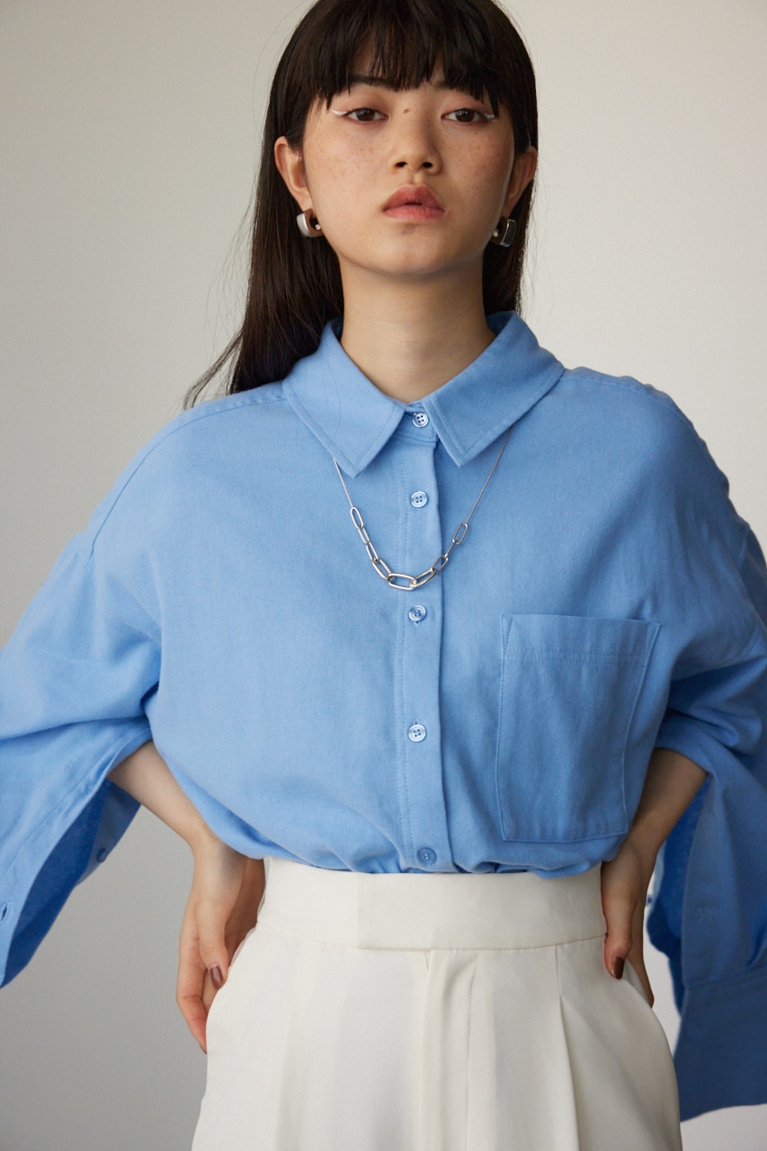 AZUL BY MOUSSY | 2WAY袖ボタンチュニックシャツ (シャツ・ブラウス