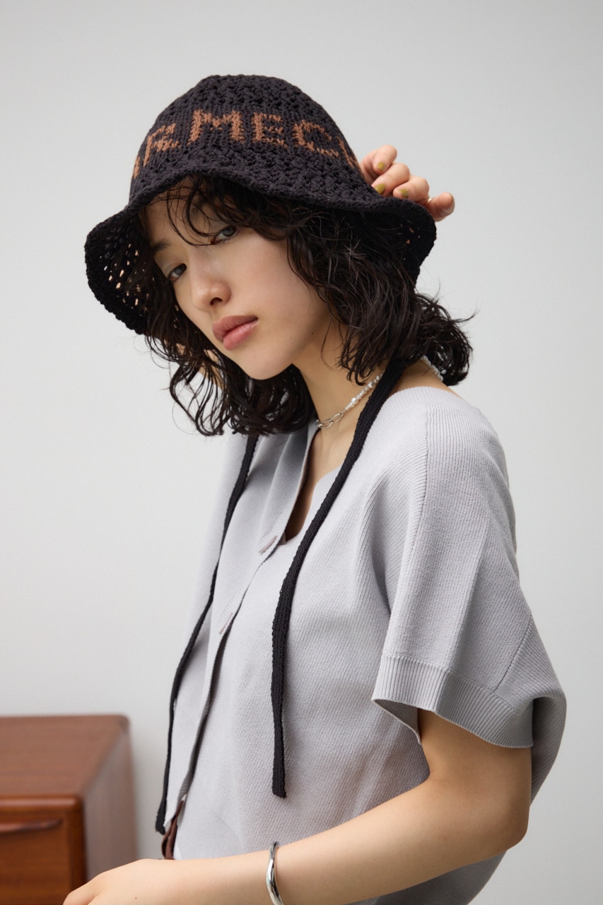 AZUL BY MOUSSY | オープンワークニッティングロゴハット (帽子 ) |SHEL'TTER WEBSTORE