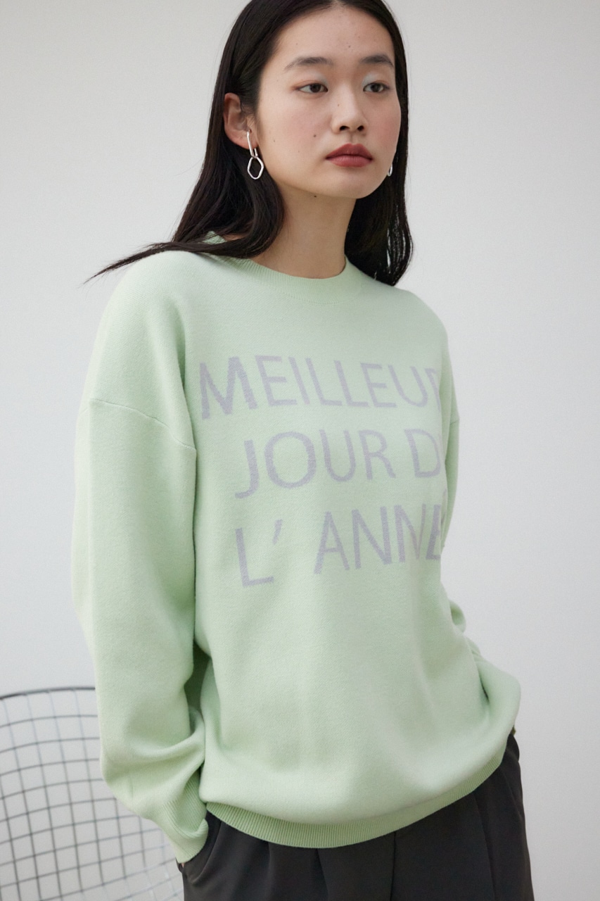 AZUL BY MOUSSY | アソートロゴニットトップス (ニット ) |SHEL'TTER