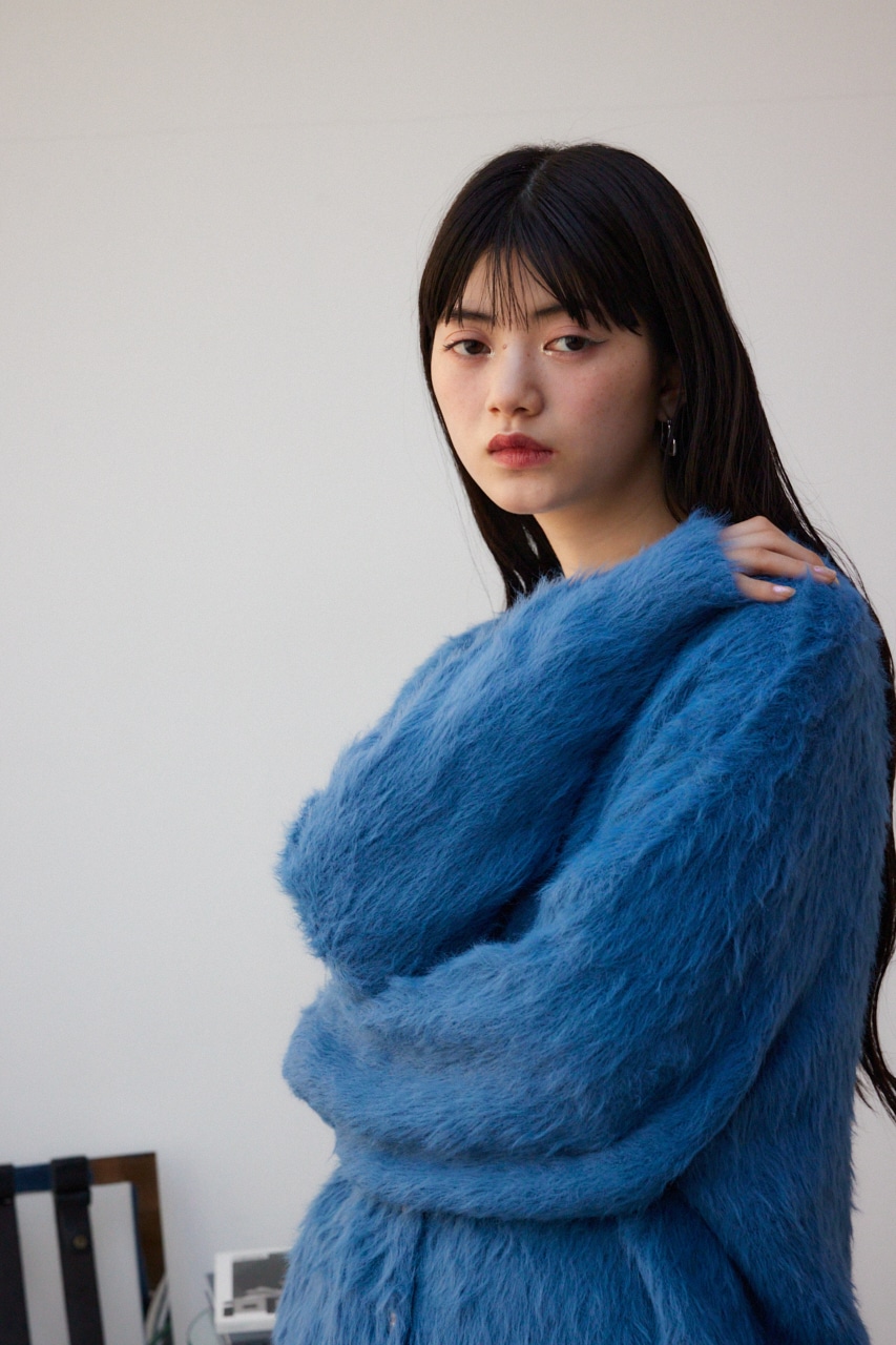 AZUL BY MOUSSY | ボリュームVネックロングカーディガン (カーディガン