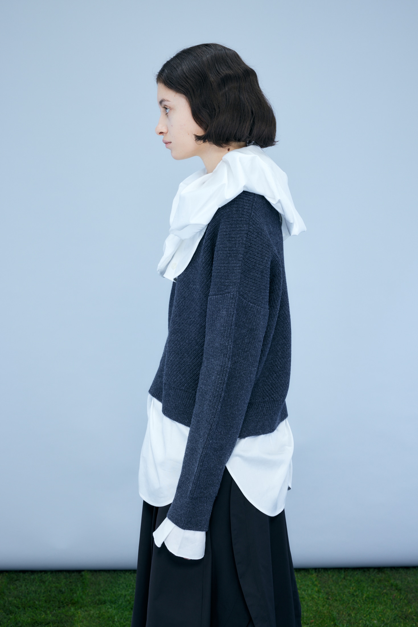 KNIT-COMBI PULLOVER
