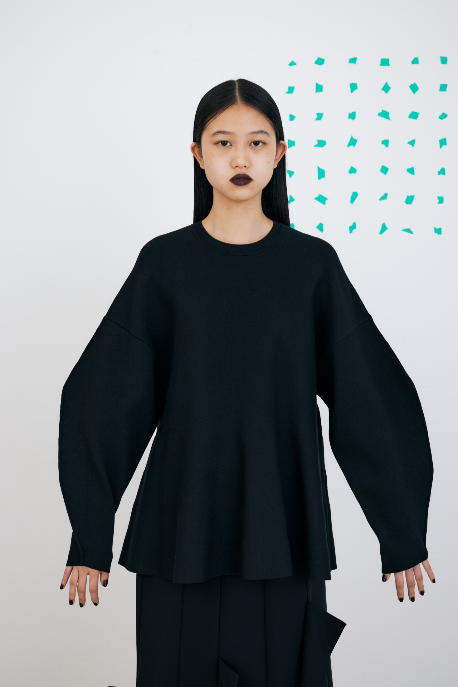 DOUBLE FACE A-LINE PULLOVER