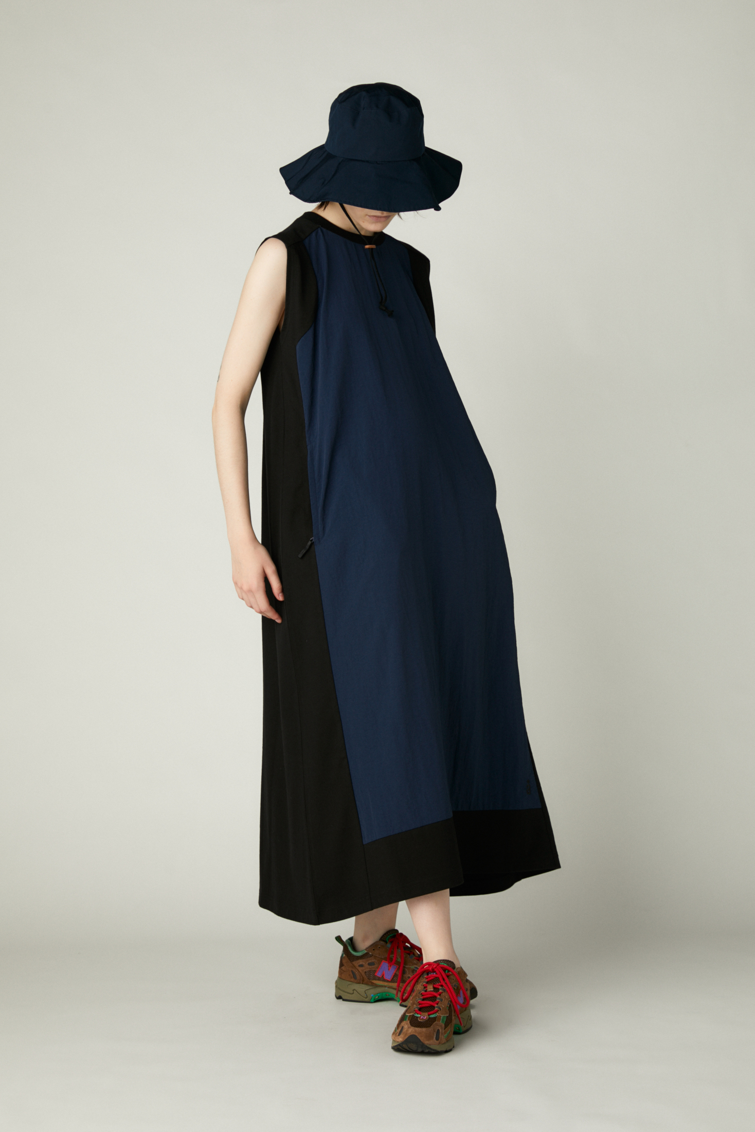 ナゴンスタンス Thick Jersey WOVENコンビdress - ワンピース