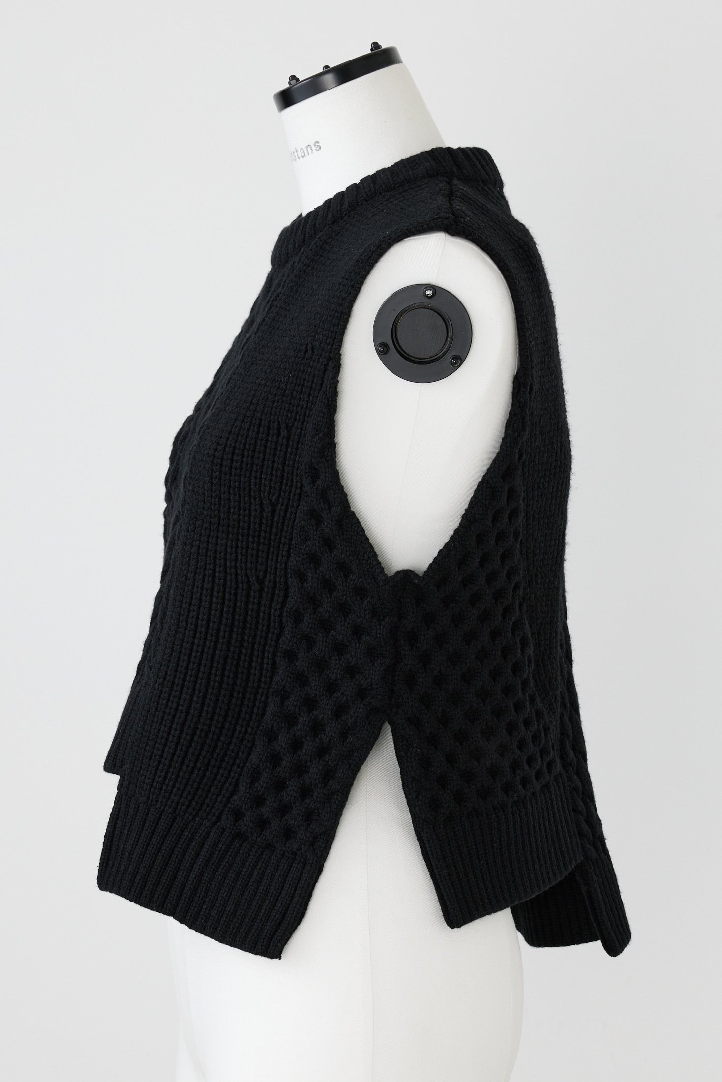 cable knit vest｜M｜WHT｜knit wear｜någonstans official online