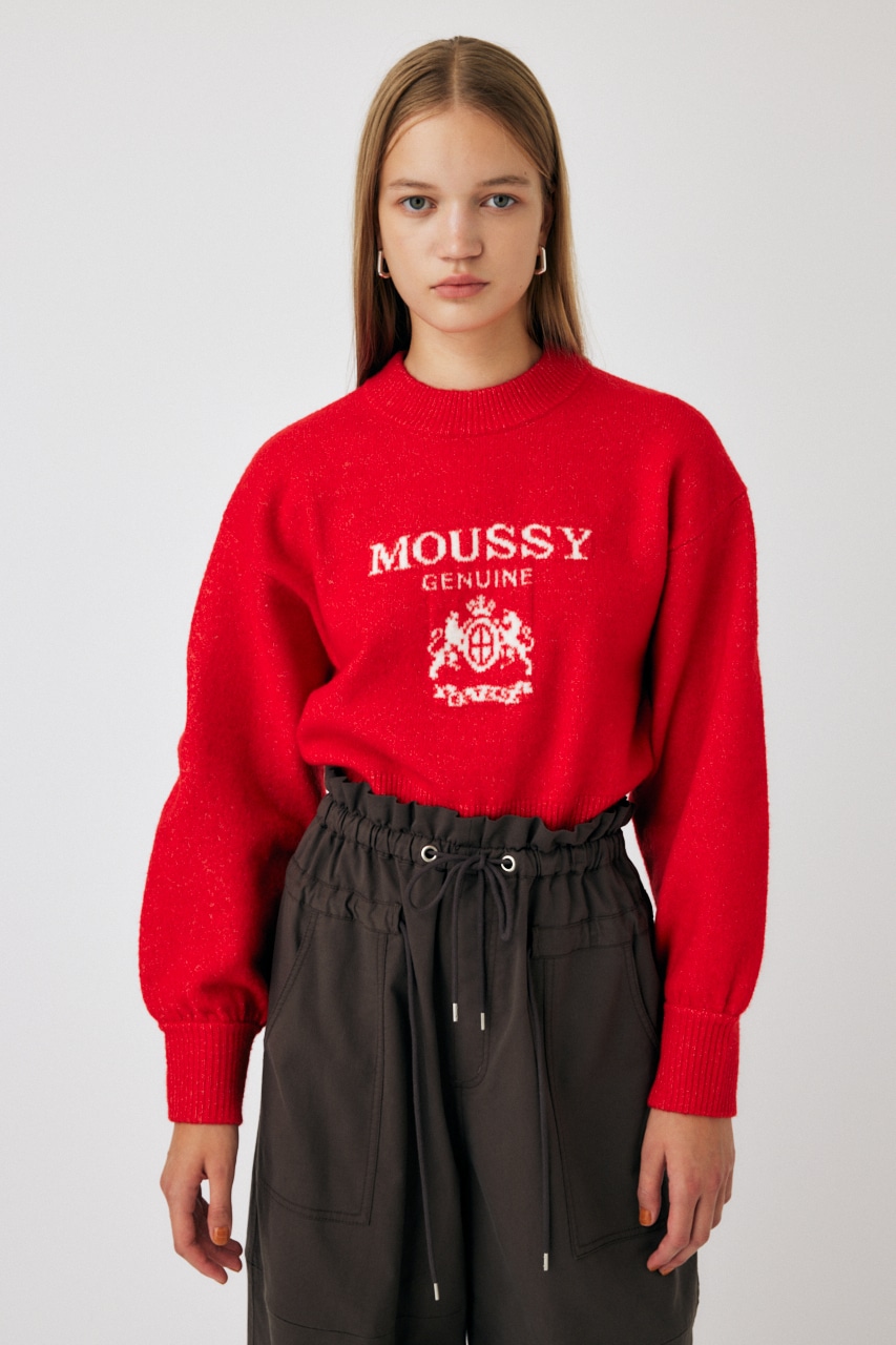 JACQUARD MOUSSY ニットトップス