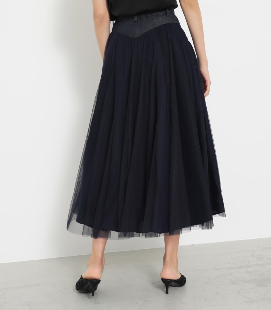 Denim Mix Tulle J／W SK