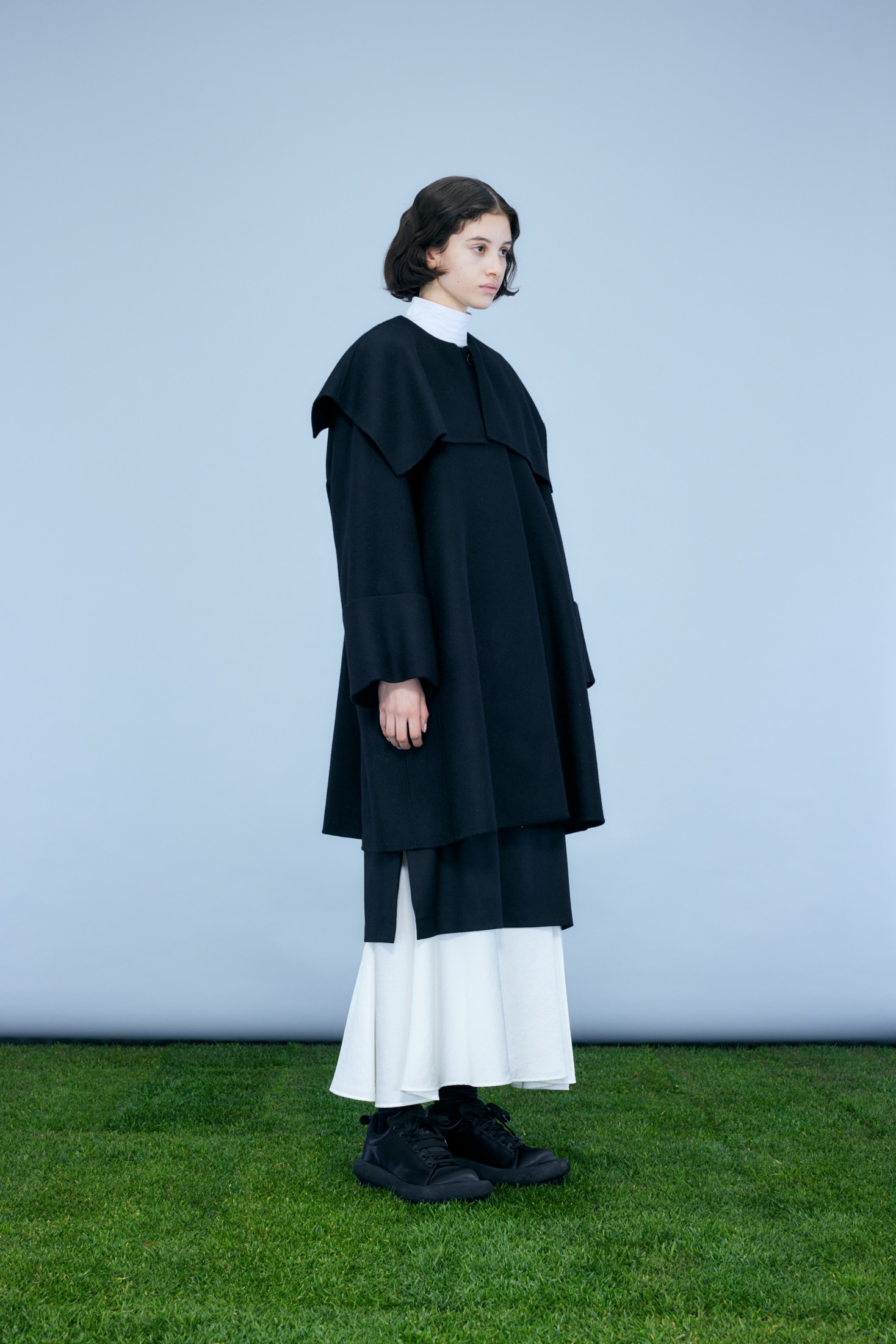 CAPE A-LINE COAT