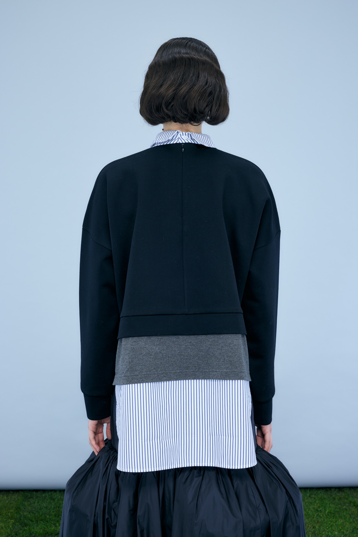 LAYERED PULLOVER｜38｜BLK｜CUT AND SEWN｜|ENFÖLD OFFICIAL ONLINE 