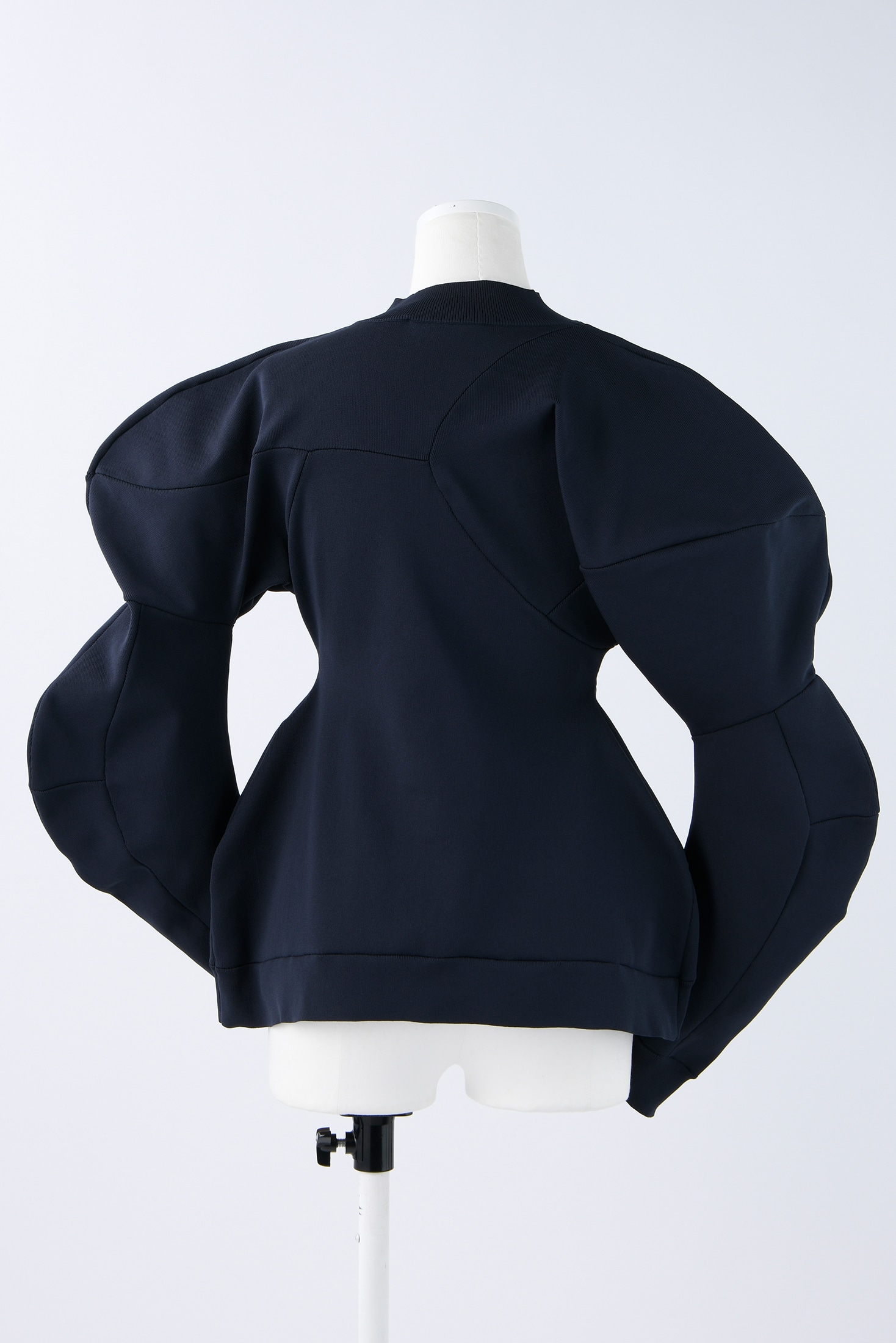 SOLID-PEPLUM PULLOVER