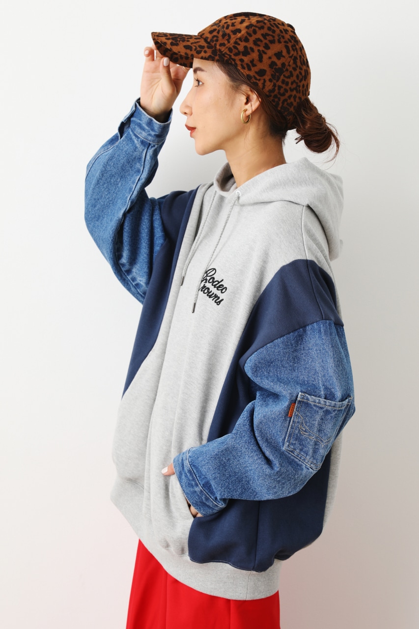 （WEB限定）Denim フーディトップス 2