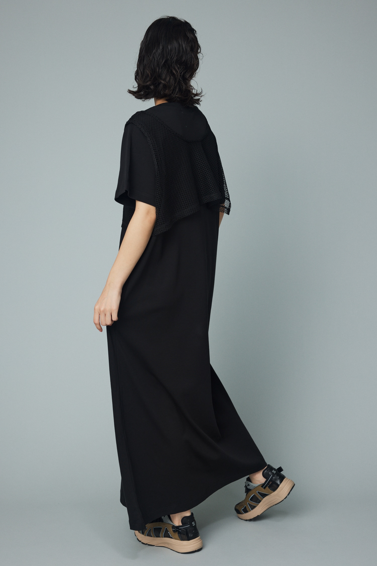 HeRIN.CYE | layered mesh long dress (ワンピース(ミニ・ミディアム
