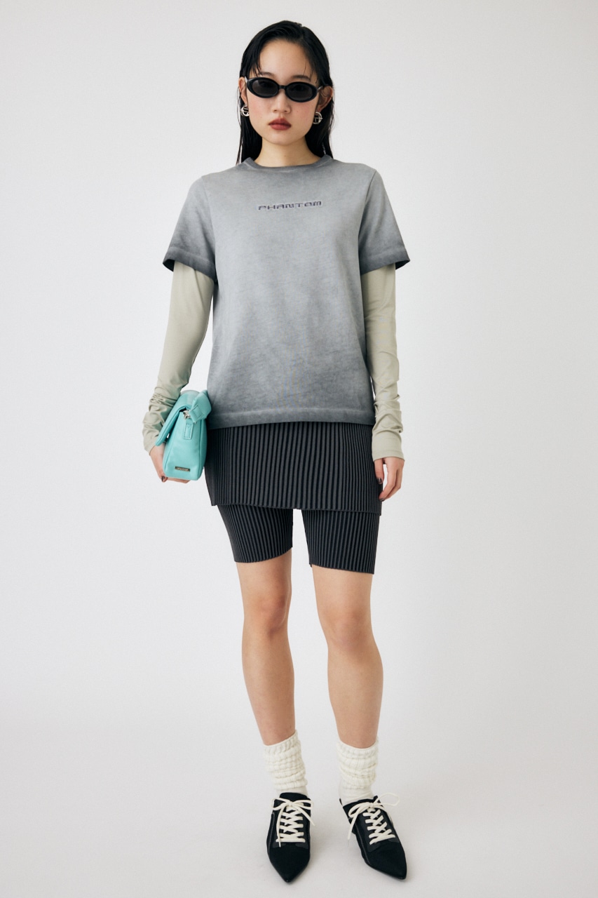 MOUSSY | LAYERED LIKE EMBROIDERY LS Tシャツ (Tシャツ・カットソー