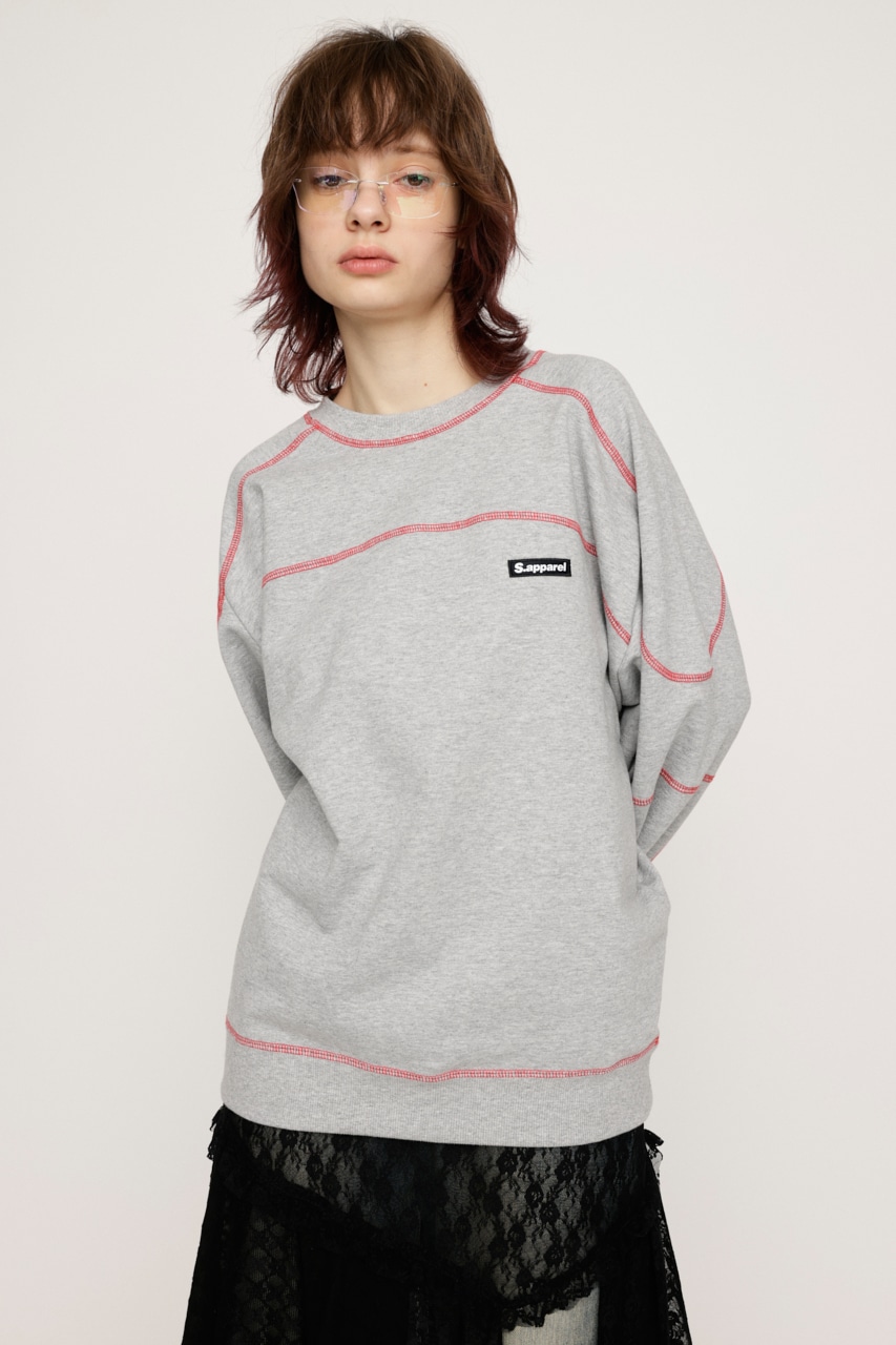 SLY | STITCHED LINE SW トップス (Tシャツ・カットソー(長袖) ) |SHEL 
