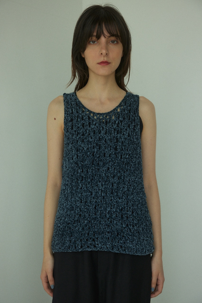 BLACK BY MOUSSY | mole yarn knit vest (ベスト ) |SHEL'TTER WEBSTORE