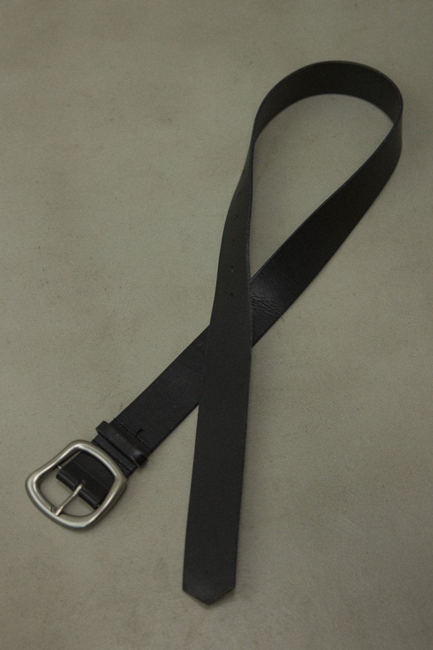 BLACK BY MOUSSY undulation buckle belt - ベルト