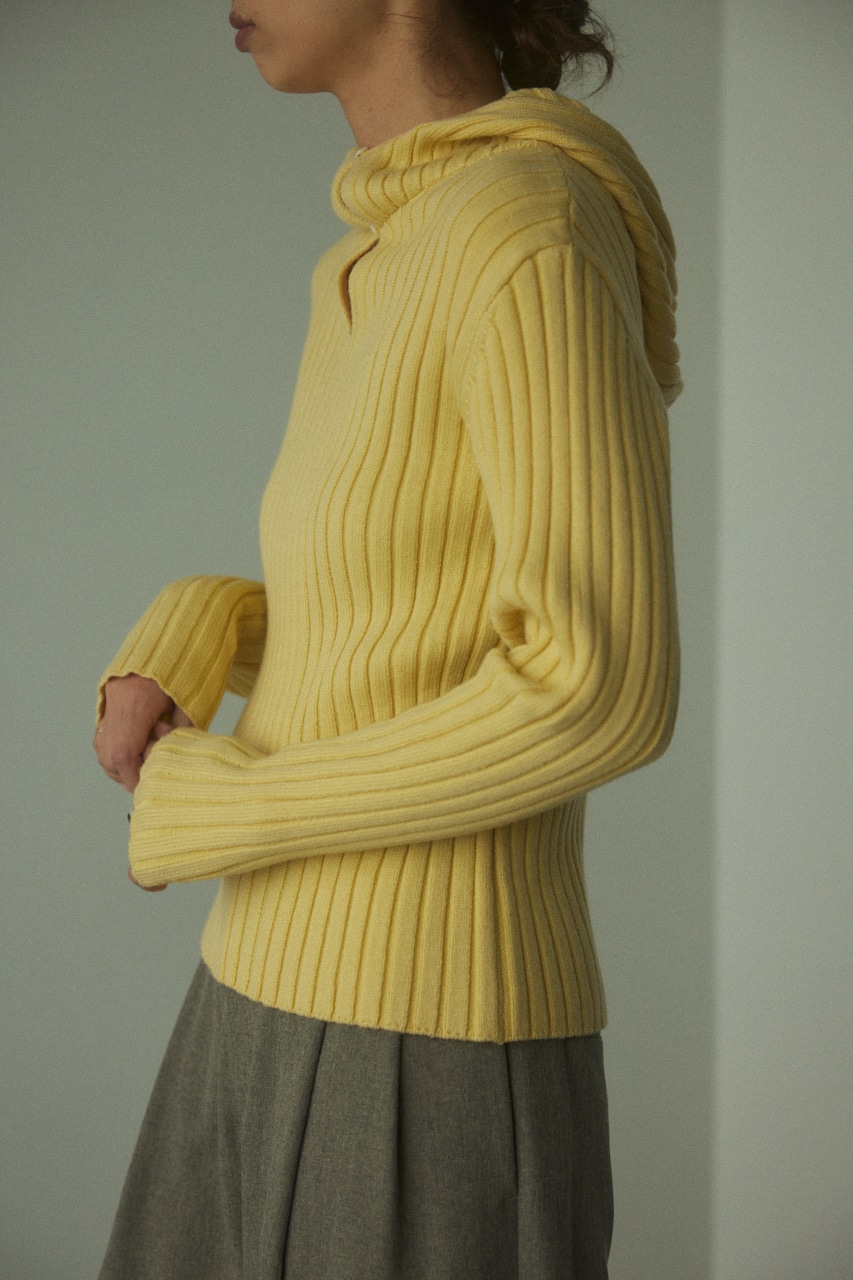 BLACK BY MOUSSY | hoodie knit tops (ニット ) |SHEL'TTER WEBSTORE