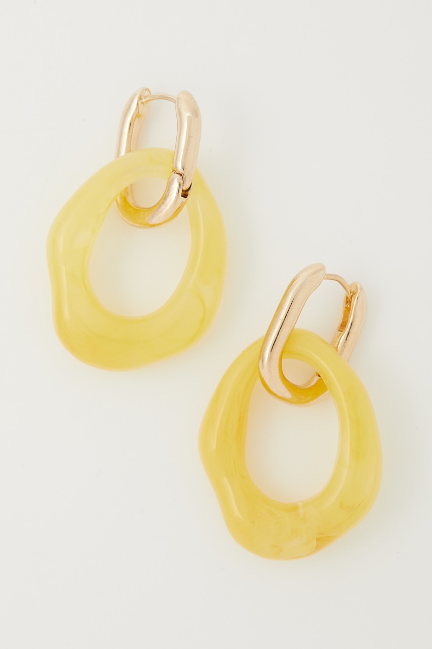 AZUL BY MOUSSY | 2WAY COLOR ACRYL RING EARRINGS (ピアス