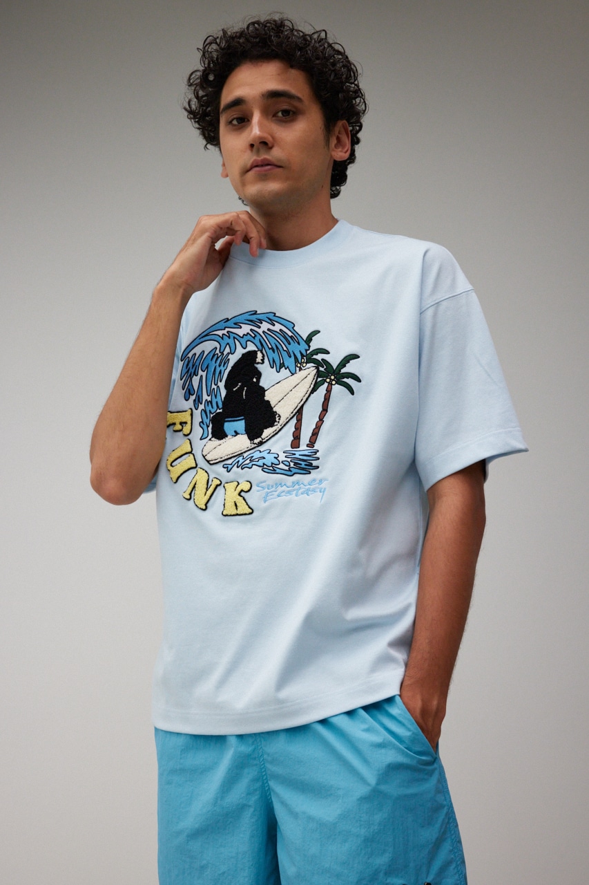 AZUL BY MOUSSY | SBC SURF相良刺繍ファンクTシャツ (ニット ) |SHEL 