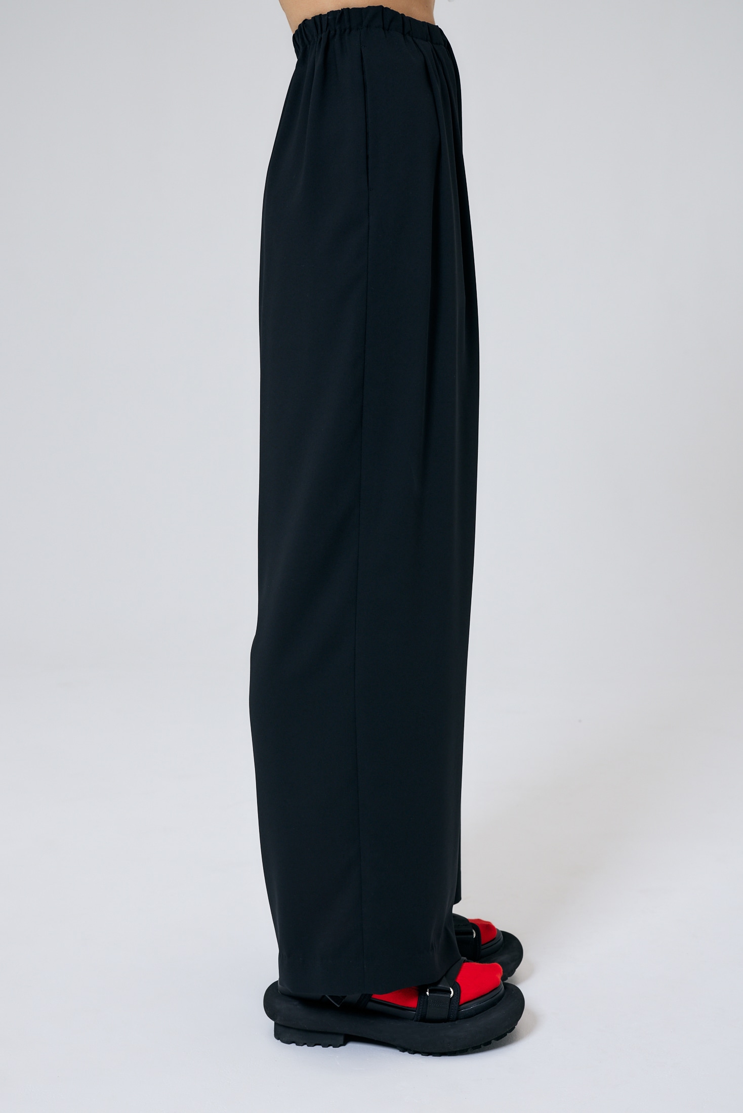 エンフォルド RELAX ELASTIC WIDE-TROUSERS パンツ-