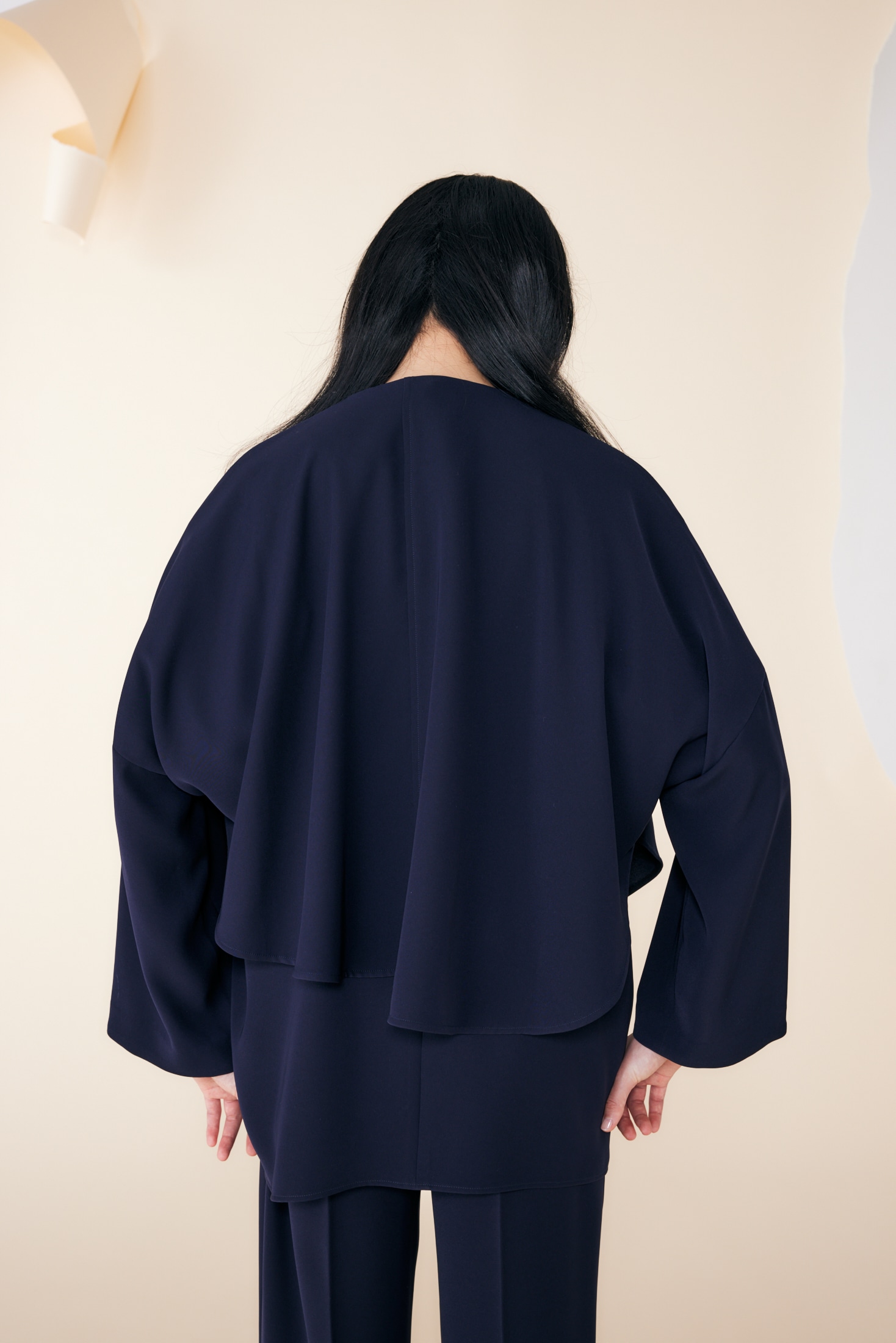 ストライプ デザイン/Striipe design 今季 完売 ENFOLD CAPE-LIKE