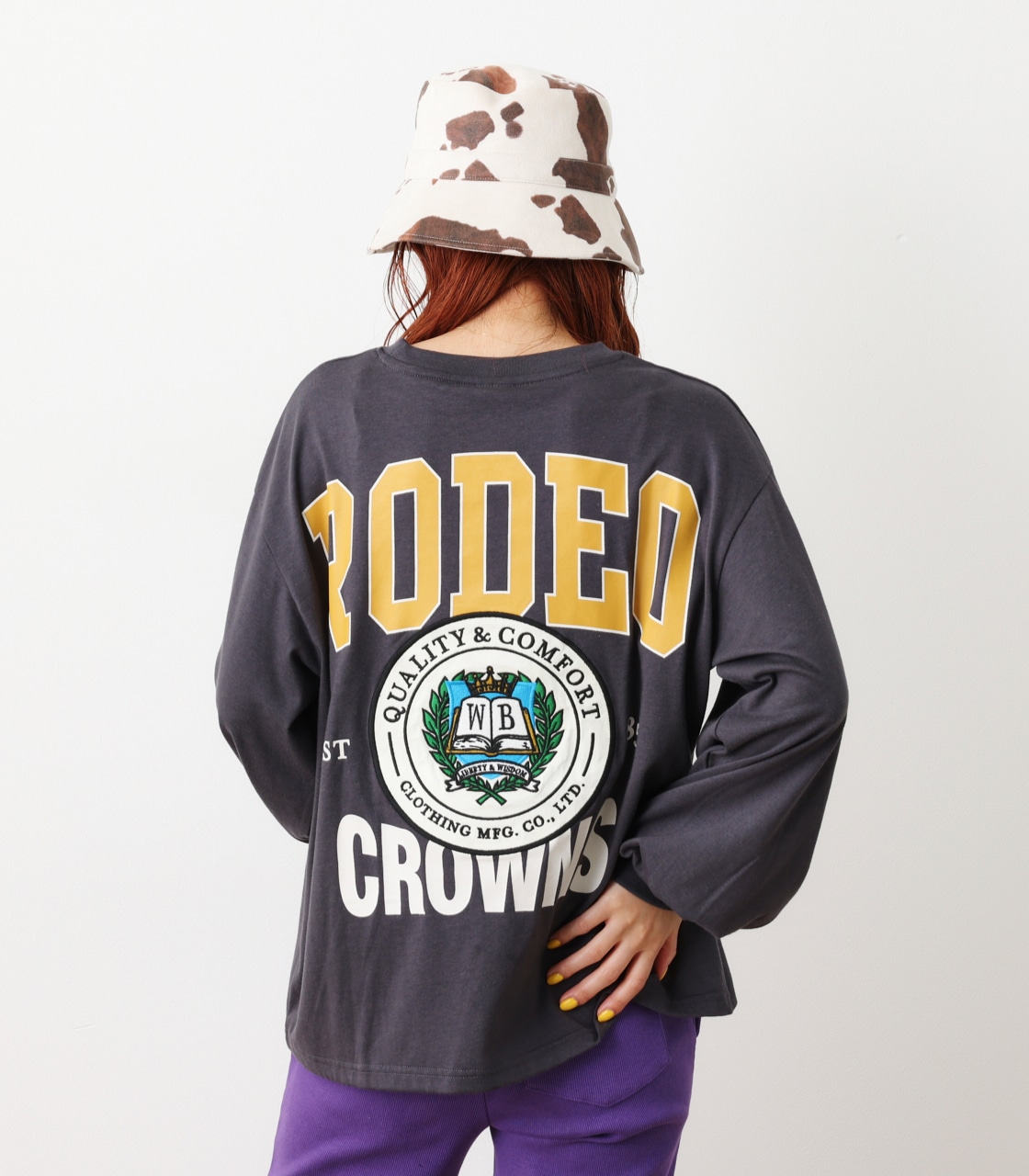 RODEO CROWNS WIDE BOWL | Rodeo College L/S Tシャツ (Tシャツ