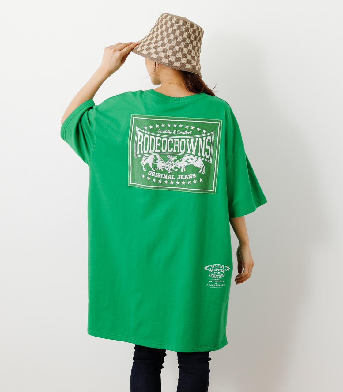 RODEO CROWNS WIDE BOWL | コーデュロイパッチTシャツワンピース