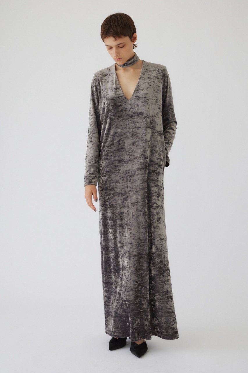 11/6- order start Crash velour classical dress GRY 38