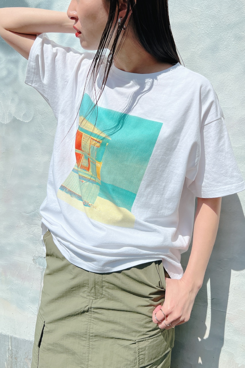 y/m | オーバーサイズフォトプリントTシャツ (Tシャツ・カットソー