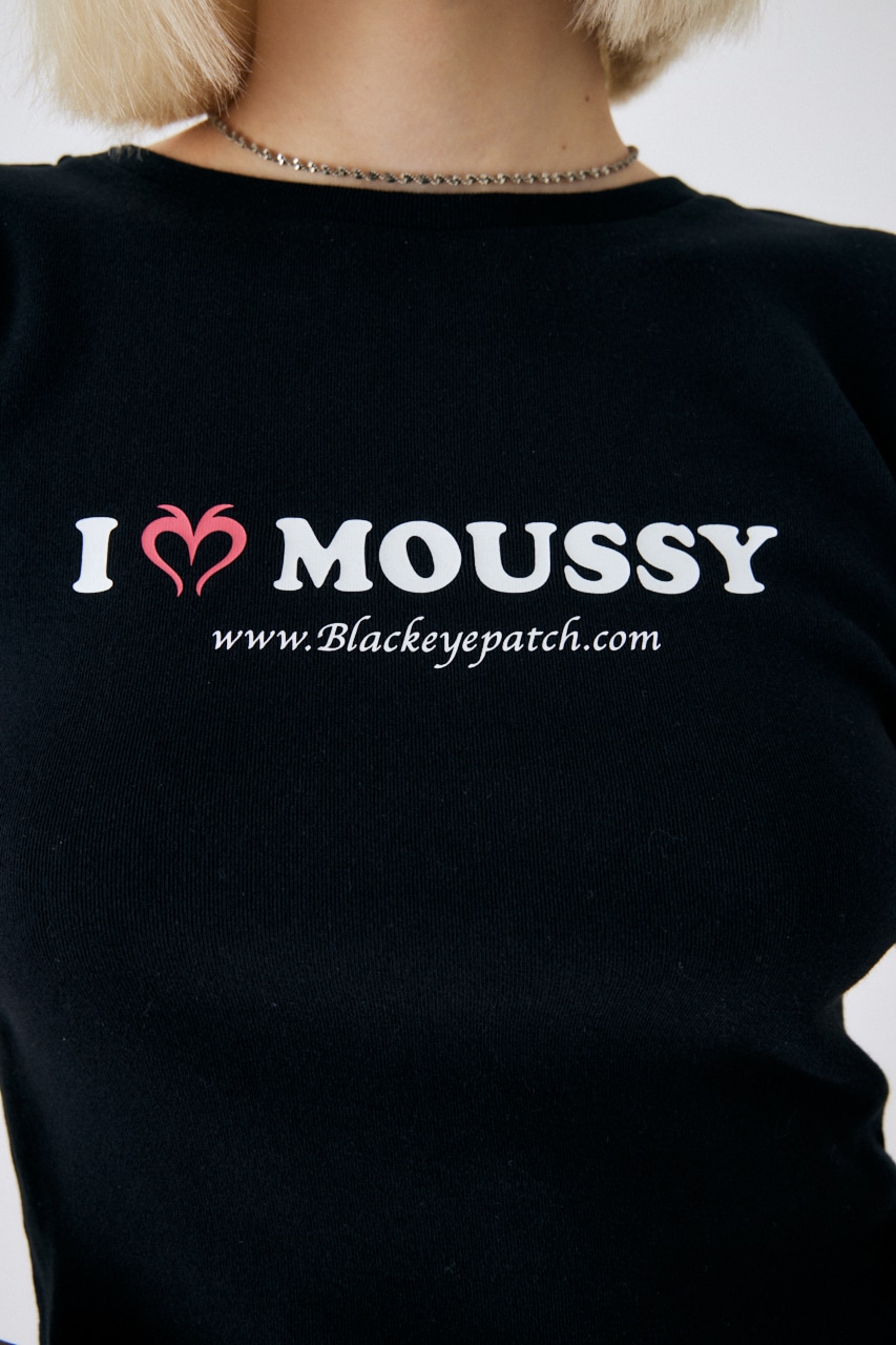 MOUSSY×THE BLACK EYE PATCH Tシャツ♡ブラック