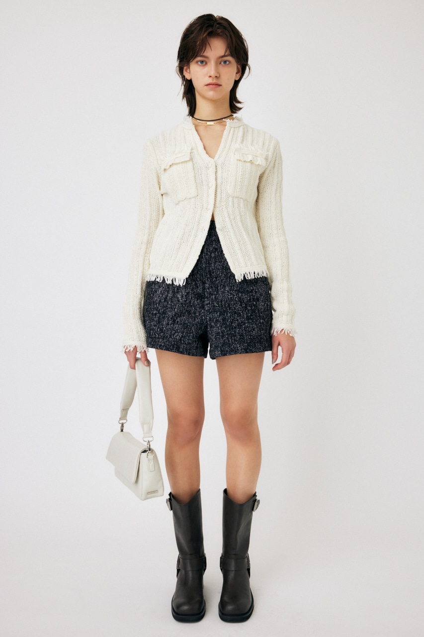 MOUSSY | FRINGE KNIT カーディガン (カーディガン ) |SHEL'TTER WEBSTORE