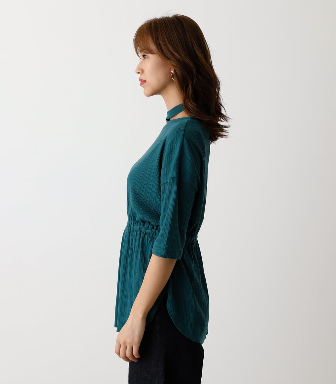 AZUL BY MOUSSY | SHOULDER SLIT BLOUSING TOPS (Tシャツ・カットソー