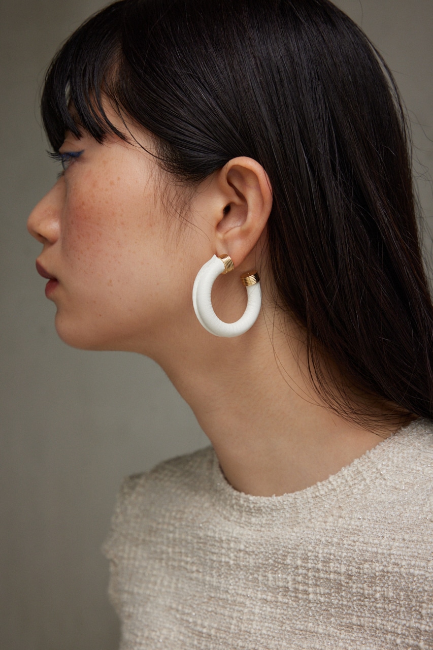 AZUL BY MOUSSY フェイクレザービッグフープピアス (ピアス・イヤリング |SHEL'TTER WEBSTORE