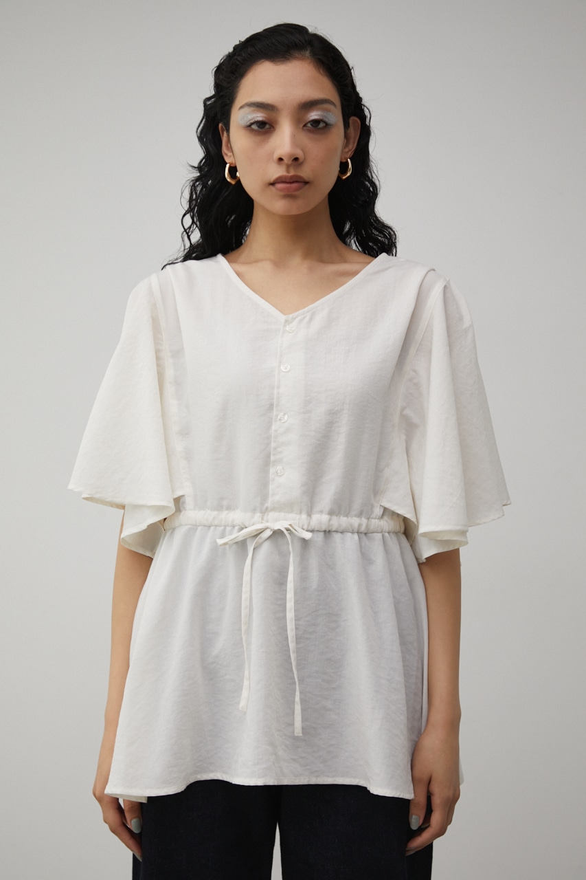 AZUL BY MOUSSY | FLARE SLEEVE PEPLUM BLOUSE (シャツ・ブラウス ...