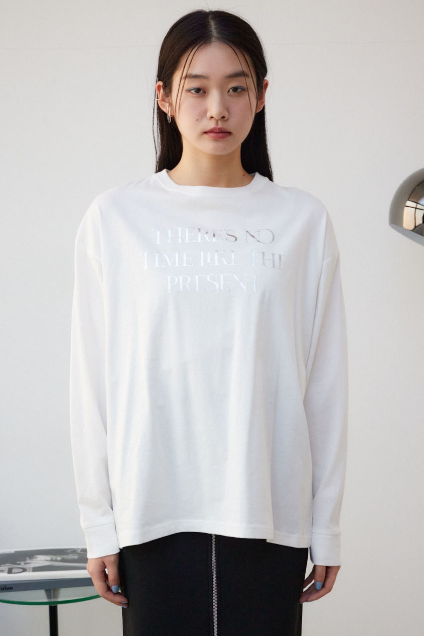 AZUL BY MOUSSY | メタリックロゴロンT (Tシャツ・カットソー(長袖