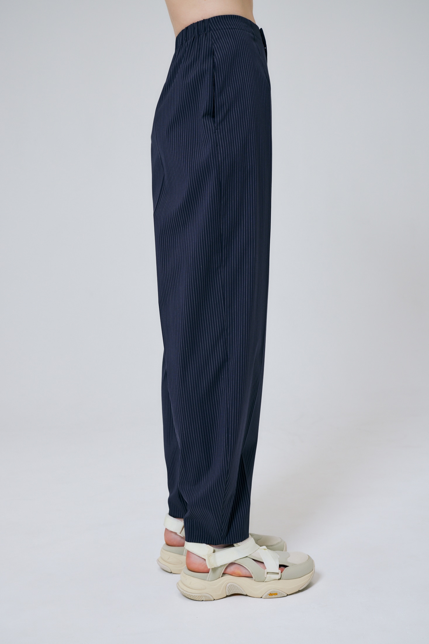 WIDE-STRAIGHT COCOON TROUSERS｜36｜NVY｜TROUSERS｜|ENFÖLD OFFICIAL