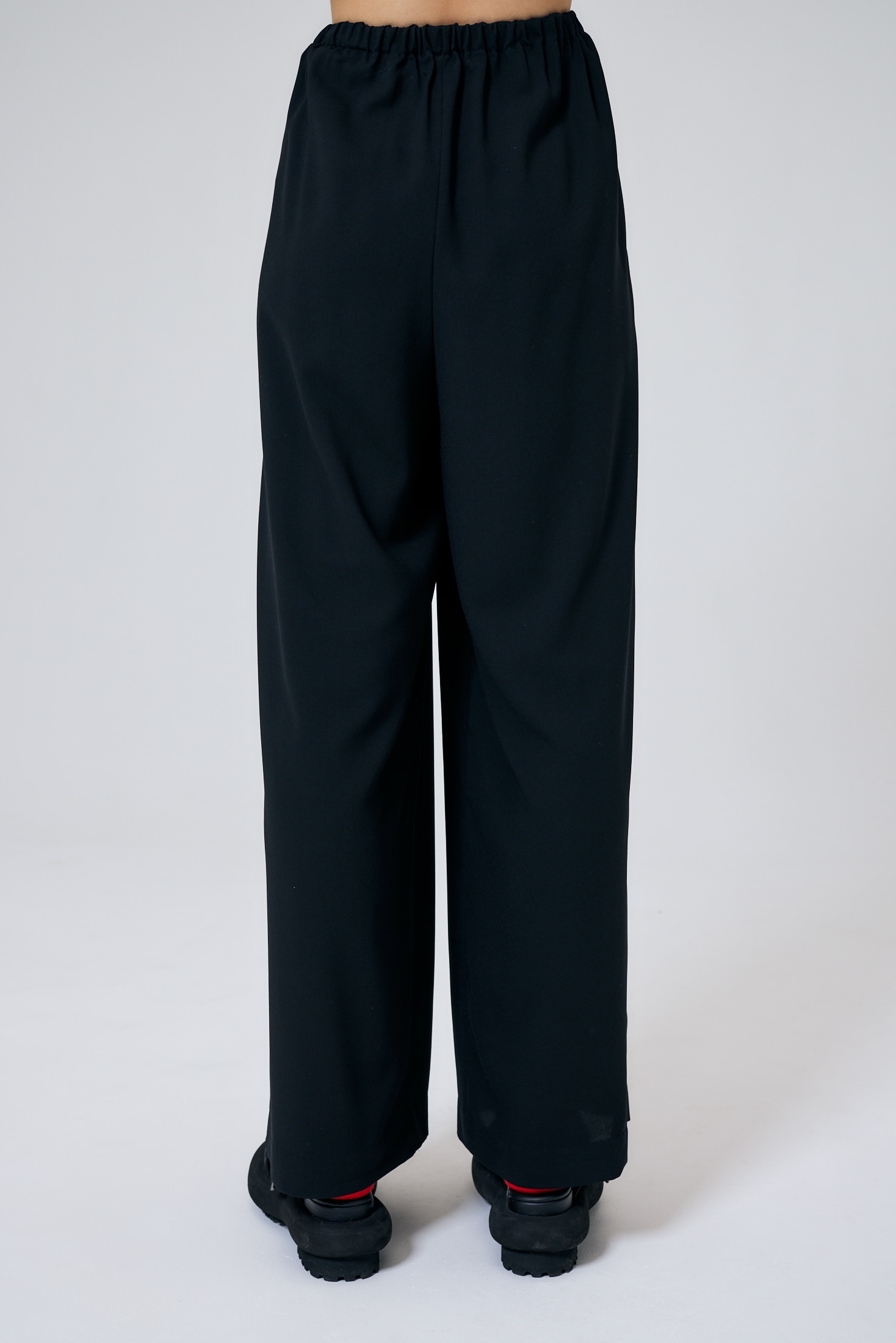 RELAX ELASTIC WIDE-TROUSERS