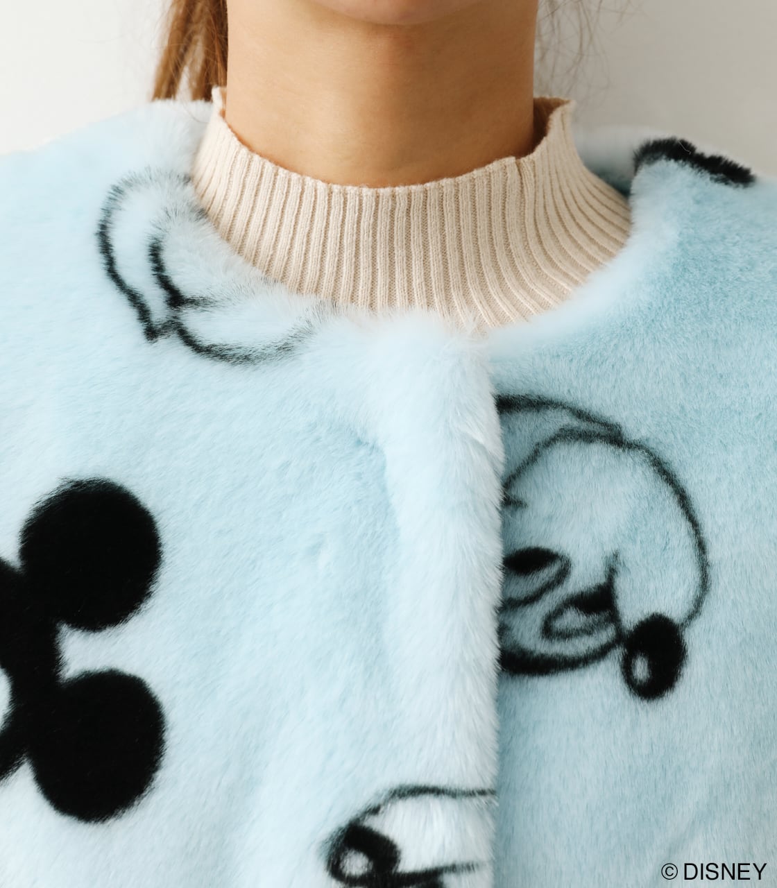 (MICKEY) FAUX FUR コート