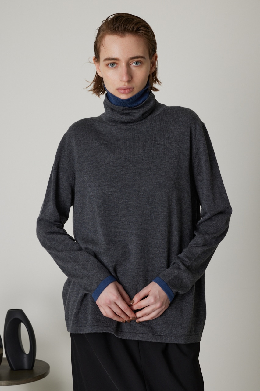 RIM.ARK | Double turtleneck knit tops (ニット ) |SHEL'TTER WEBSTORE