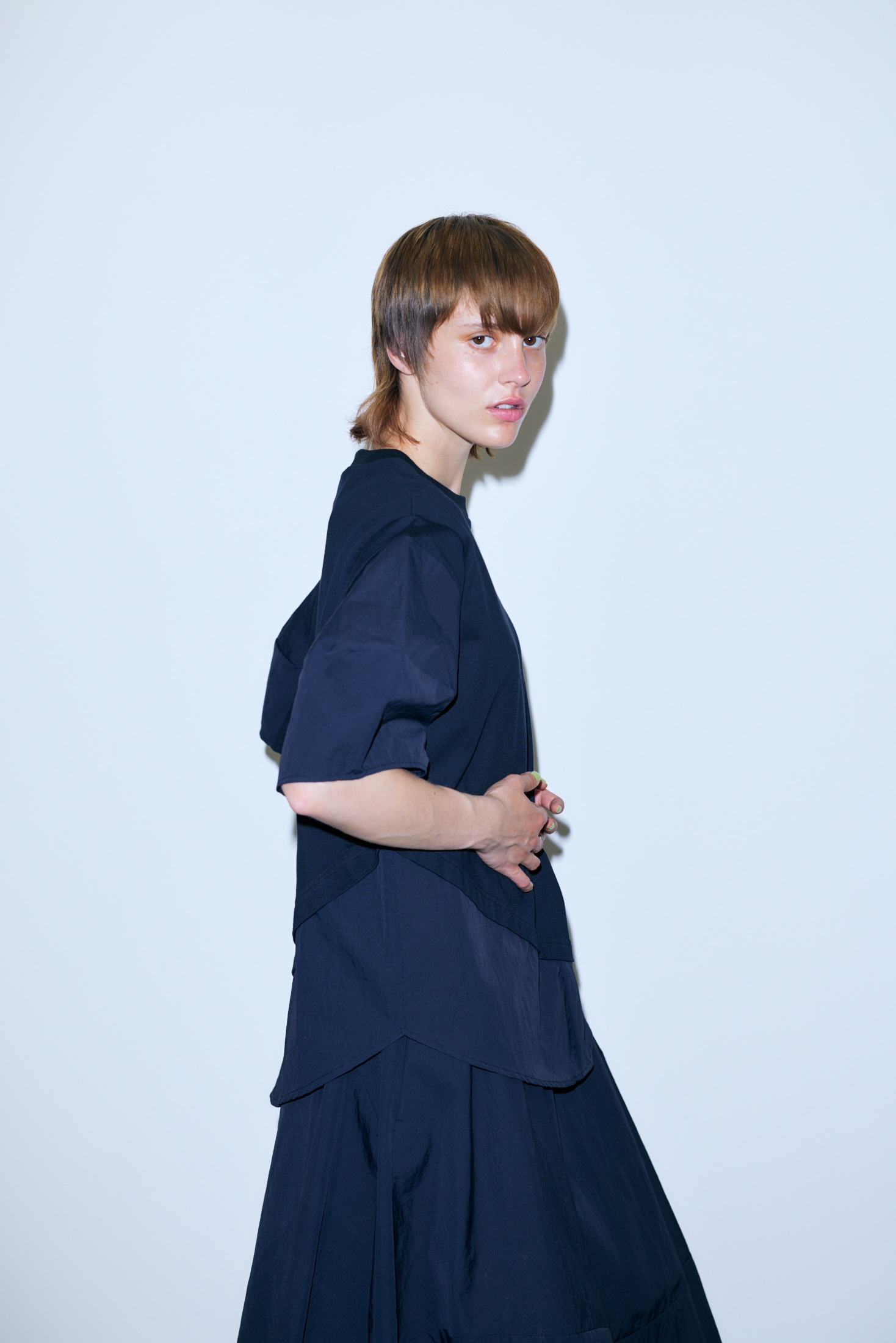 balloon-sleeves pullover ナゴンスタンス-