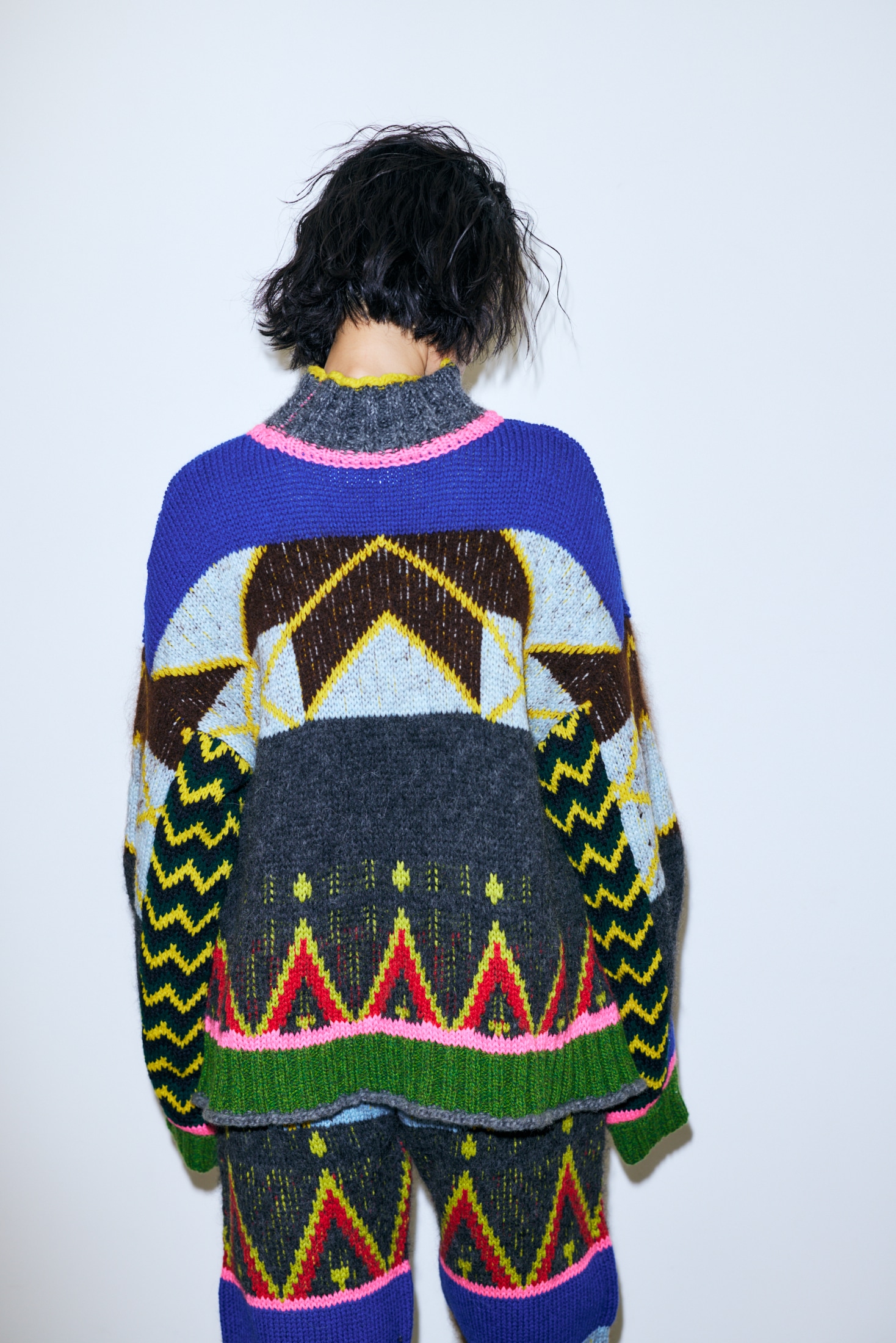 native jacquard pullover