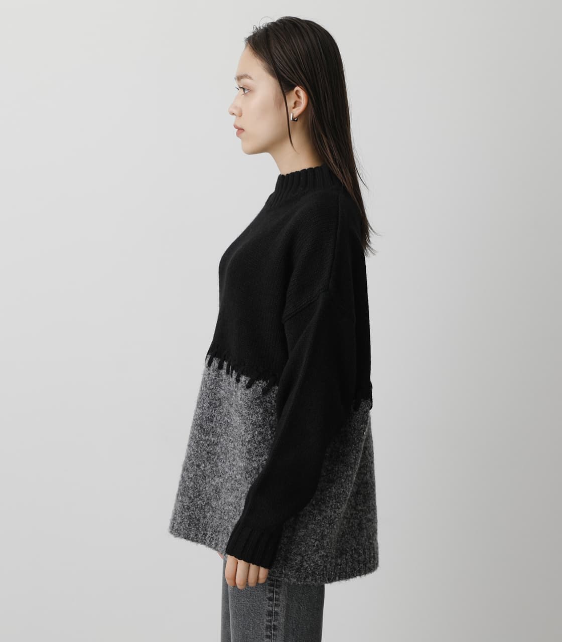 AZUL BY MOUSSY | BICOLOR KNIT TOPS (ニット ) |SHEL'TTER WEBSTORE