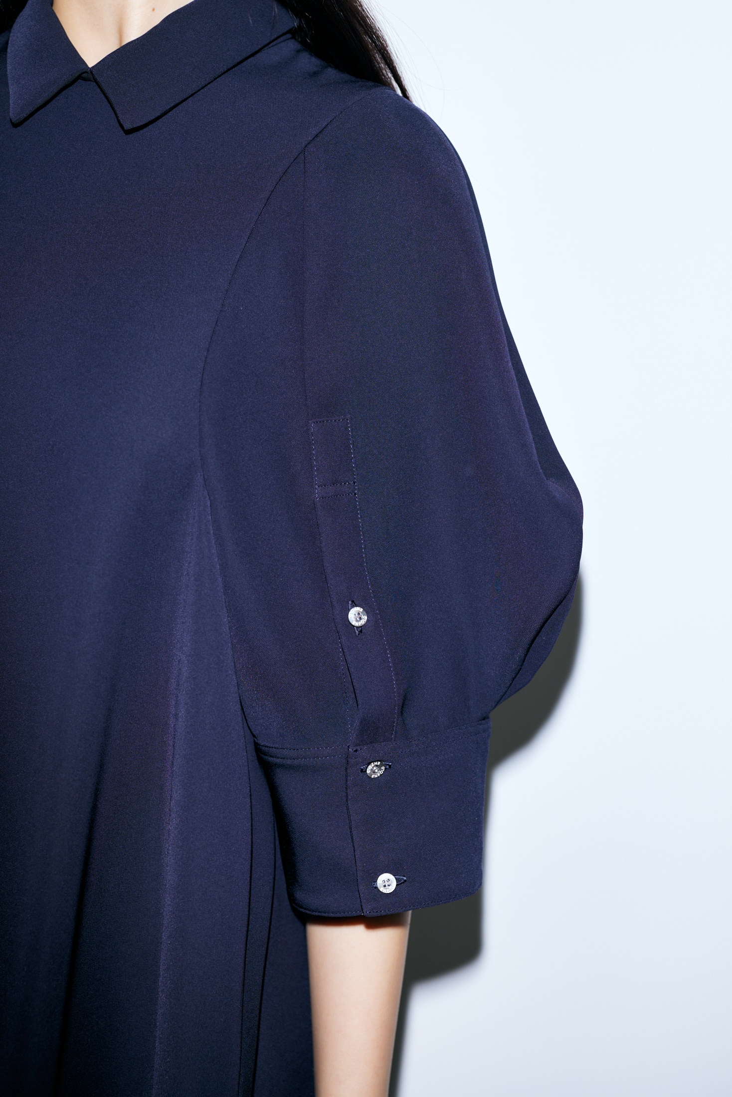 COLLARED FLARE PULLOVER｜38｜BLK｜SHIRTS AND BLOUSES｜|ENFÖLD